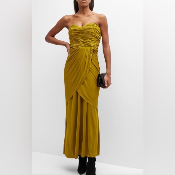 Proenza Schouler Elegant Mustard Evening Gown - Picture 1 of 8
